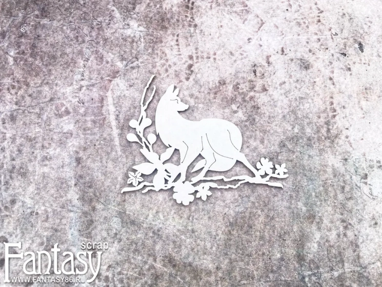 Чипборд Fantasy "Лиса 3934", размер 7,5*9 см 