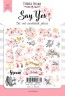 Set of die-cuts Fabrika Decoru collection "Say Yes" 65 pcs