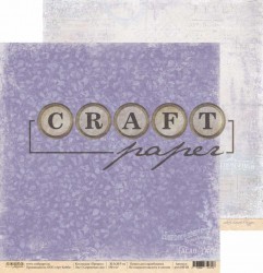 Двусторонний лист бумаги CraftPaper Прованс "Сиреневые сны" размер 30,5*30,5см, 190гр