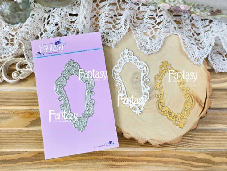 Нож для вырубки Fantasy « Рамка Изящная Линия 1693», размер 5*9,5 см