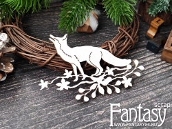 Чипборд Fantasy "Лиса 3935", размер 5,8*9,5 см 