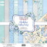 Set of double-sided paper Factory Decor "Shabby baby boy redesign",10 sheets, size 20x20 cm, 200 gr/m2