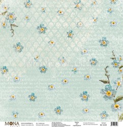 One-sided sheet of paper MonaDesign Floral boho 