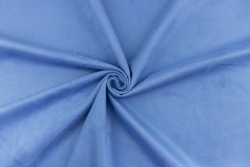 Искусственная односторонняя замша "Сине-голубая", размер 33х70 см 