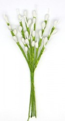 Декоративный букетик Рукоделие"Весенний" ,белый, длина 13 см