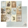 Двусторонний набор бумаги 30,5х30,5 см "Эхо прошлого", 12 листов, 180 гр  (ScrapMania)