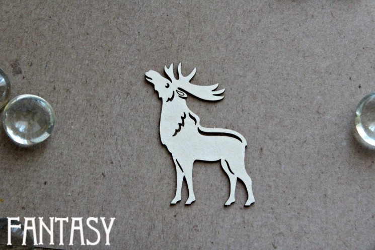 Chipboard Fantasy "Moose 1205" size 5.2*4.1 cm