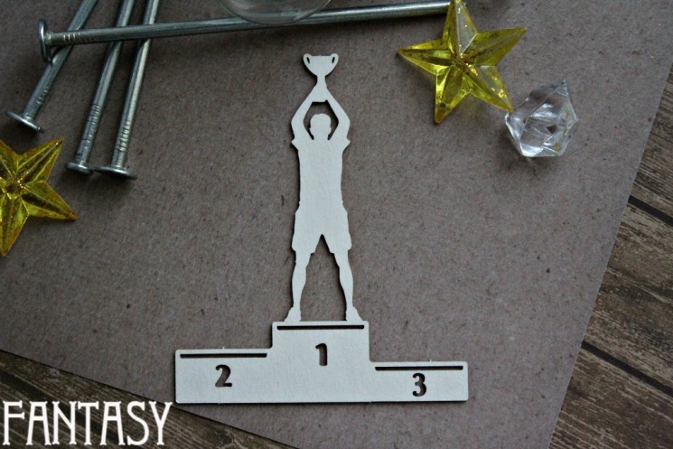 Chipboard Fantasy "Winner 1089" size 9.8*8.3 cm