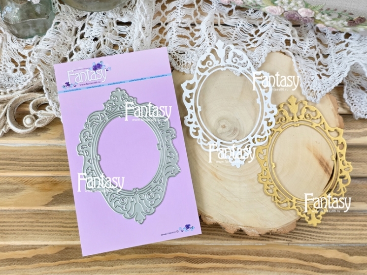 Нож для вырубки Fantasy « Рамка Резная Роскошь 1695», размер 7,8*11 см 