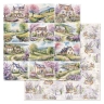 Двусторонний набор бумаги 30,5х30,5 см "Весенний перезвон", 12 листов, 180 гр  (ScrapMania)