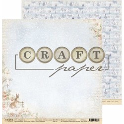 Двусторонний лист бумаги CraftPaper Лесная сказка "Зайчики" размер 30,5*30,5см, 190гр