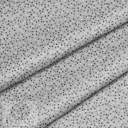 Fabric 100% cotton Poland "Dots on gray", size 50X50 cm
