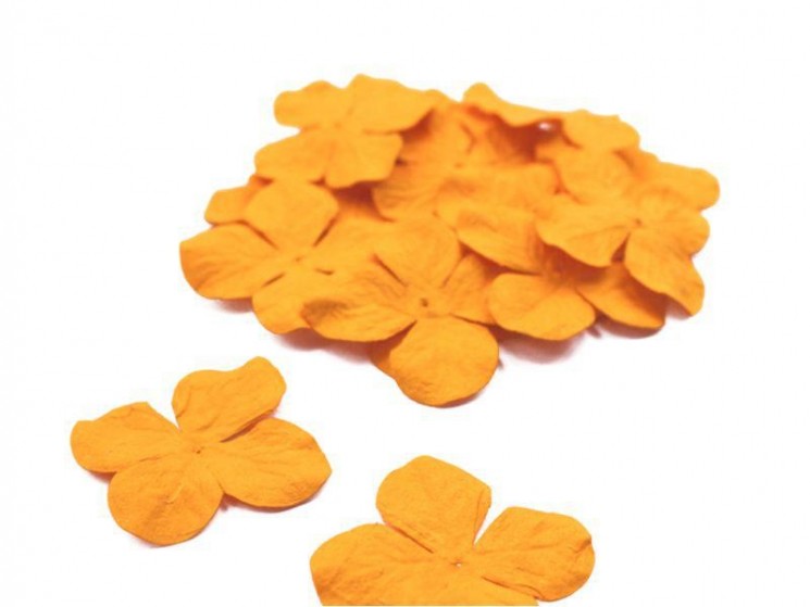Hydrangeas "Bright orange" size 3 cm 10 pcs 