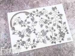 Чипборд Fantasy "Цветочный набор 3898"
