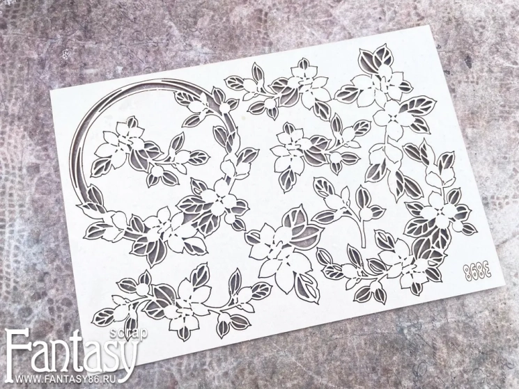 Чипборд Fantasy "Цветочный набор 3898"