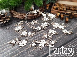 Чипборд Fantasy "Цветочный набор 3898"